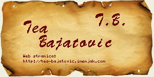 Tea Bajatović vizit kartica